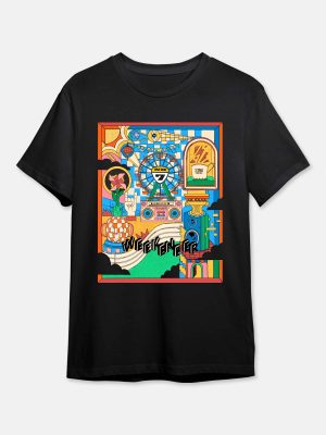 FERRIS WHEEL LINE UP - NH7 Oversized T-Shirt 240 GSM - Black