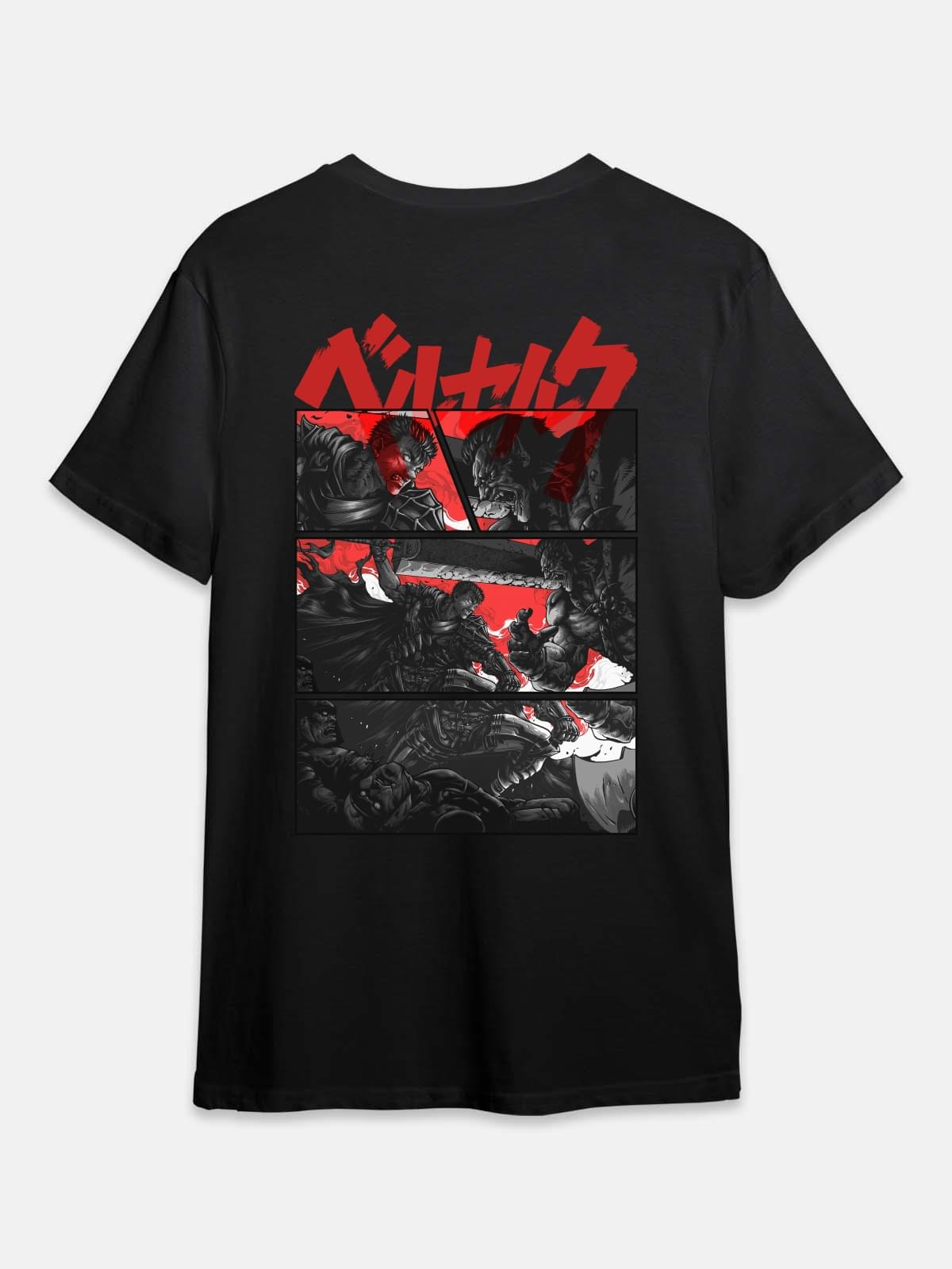 Berserk Anime T-Shirt D2 - Black