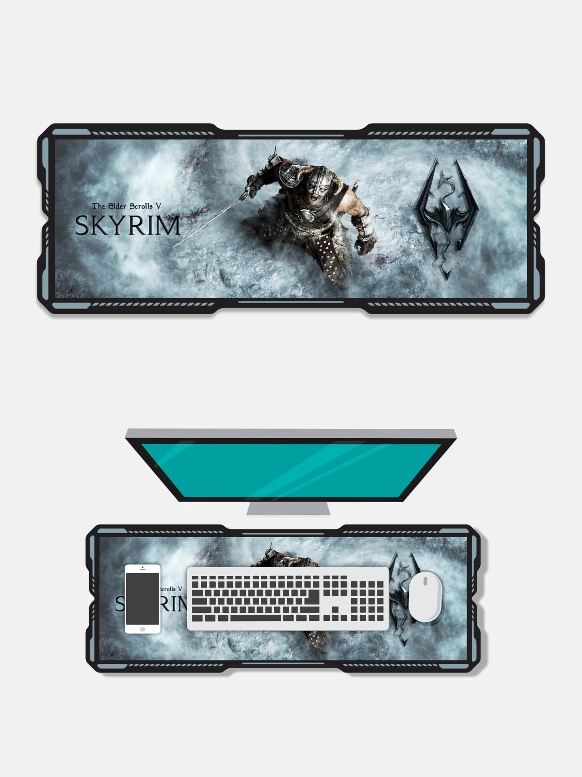 Skyrim | Gaming Mouse Pad Desk Mat for Computer Laptop