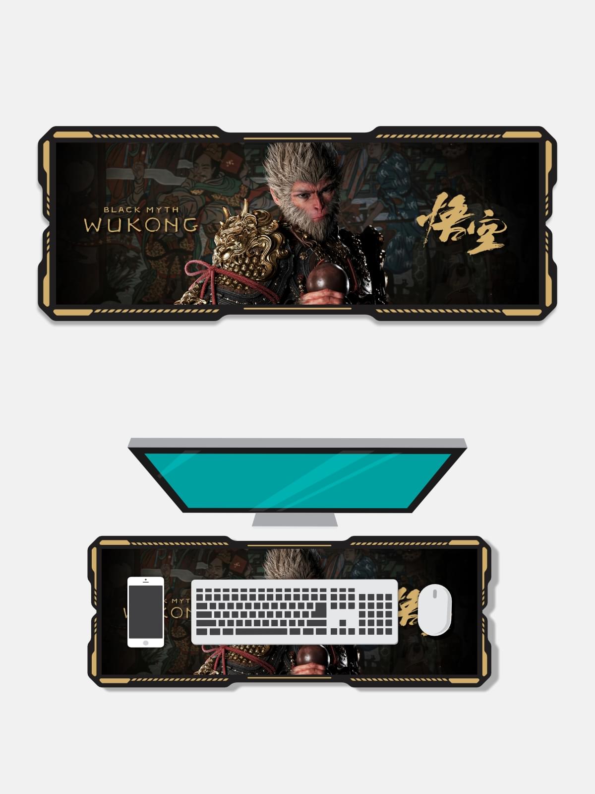 Black Myth Wukong | Gaming Mouse Pad Desk Mat for Computer Laptop