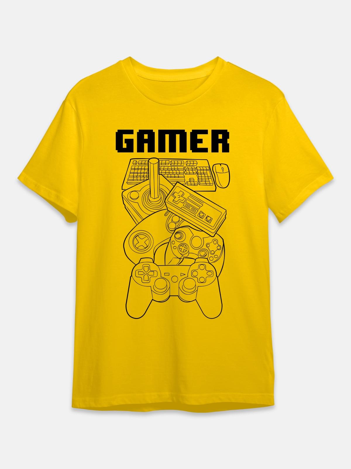 Gamer - Gaming Quotes Tshirt - Yellow