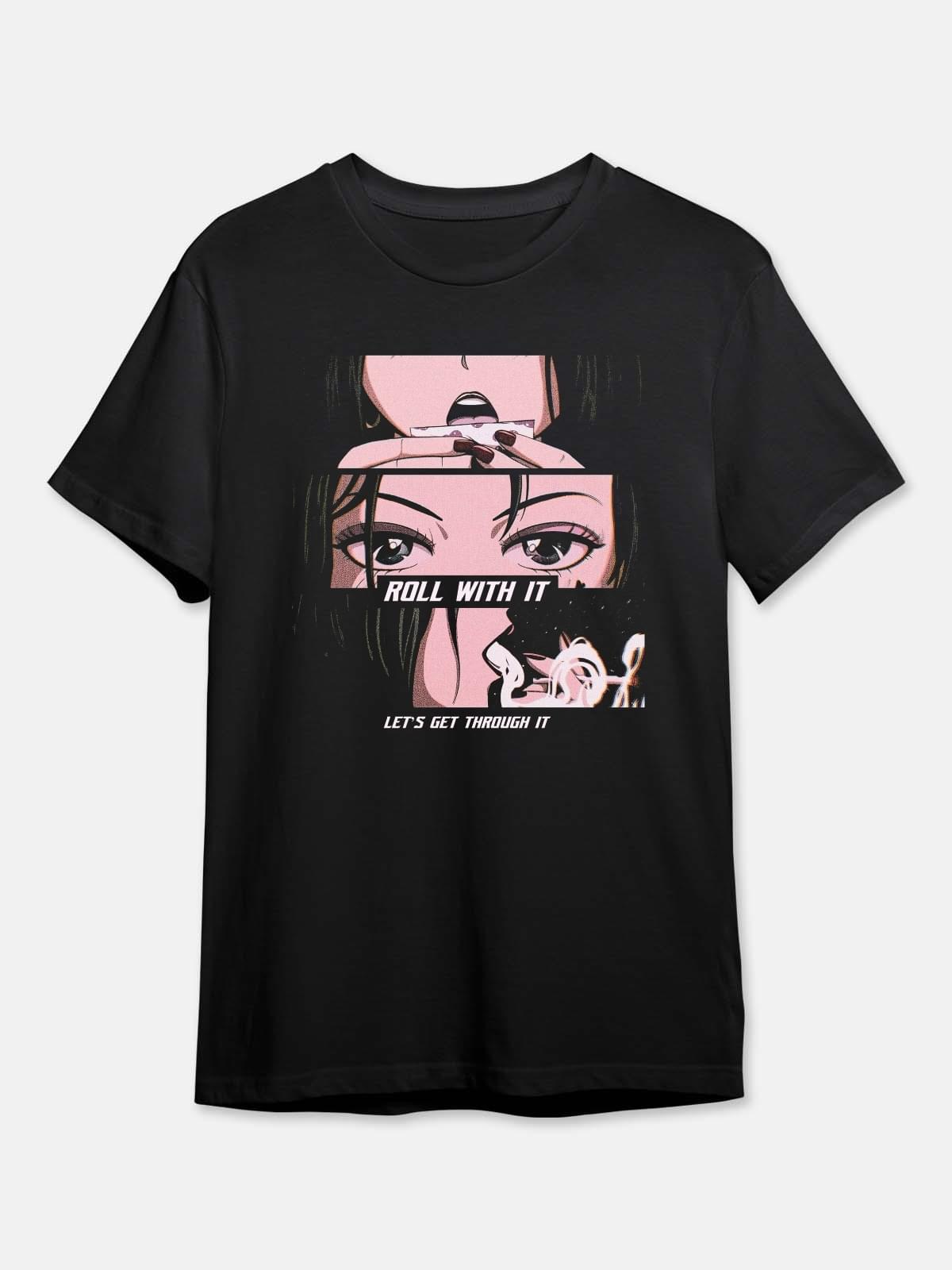 Roll With It- Quirk T-Shirt - Black