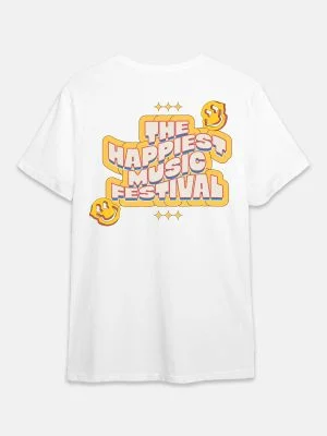 HAPPIEST MUSIC FESTIVAL - NH7 Oversized T-Shirt 240 GSM - White